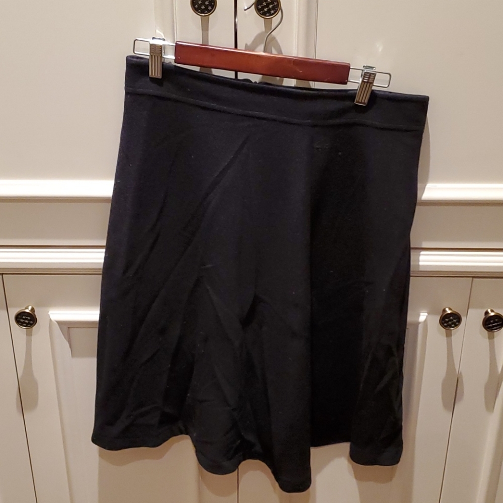 Women's Lacoste Black A-Line Skirt